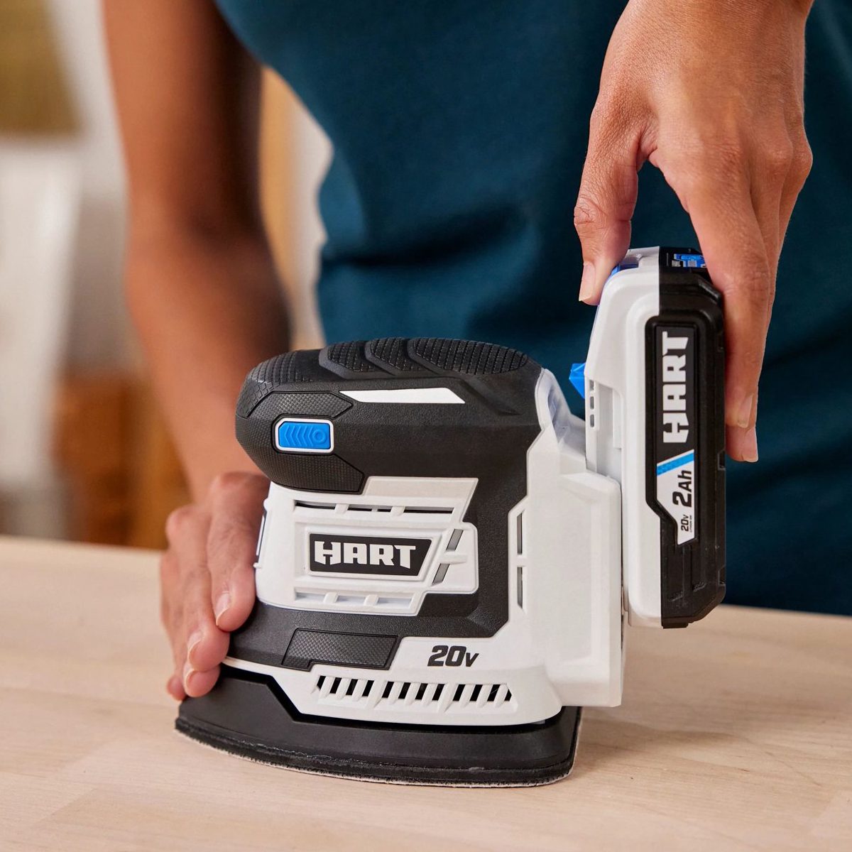 Hart 20 Volt Cordless Detail Sander Ecomm Walmart.com