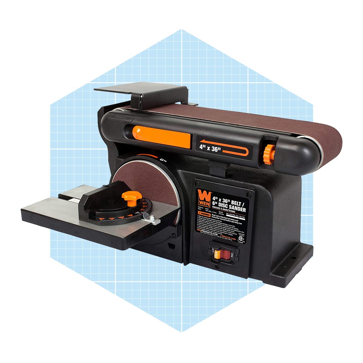 Wen 6502t 4.3 Amp 4 X 36 In. Belt And 6 In. Disc Sander With Cast Iron Base Ecomm Amazon.com