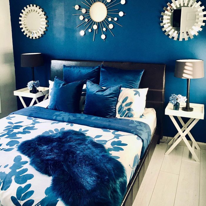 Blue Glam Bedroom