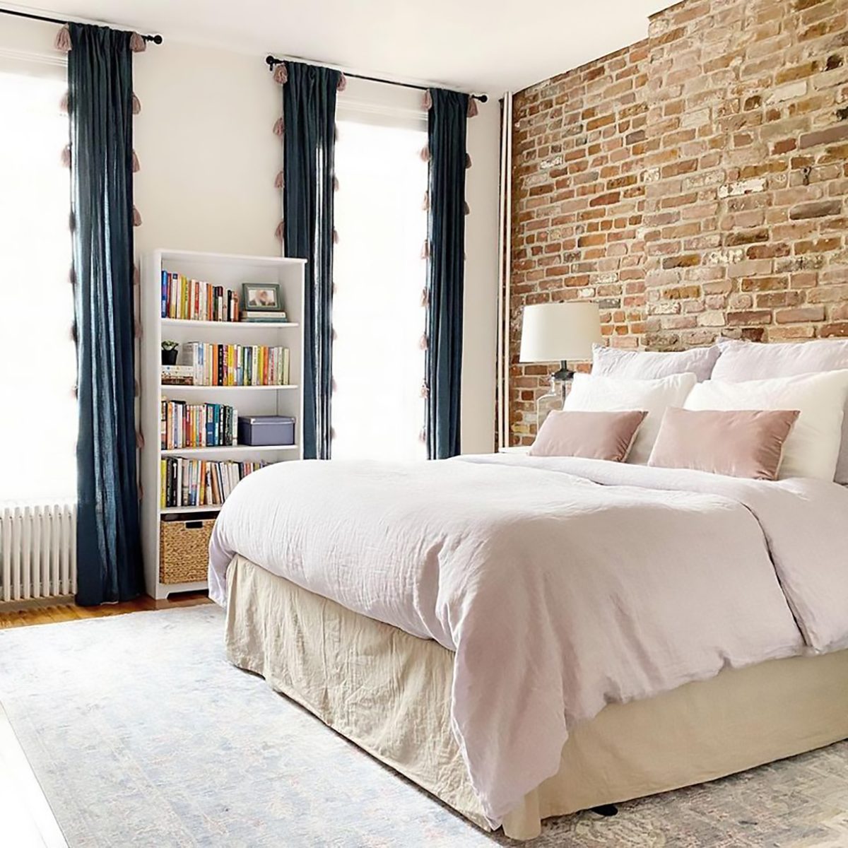 Exposed Brick Bedroom