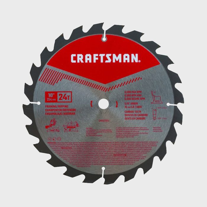 Miter Saw Blade Rough Woodworking Craftsman 10 Inch 24 Tooth Blade