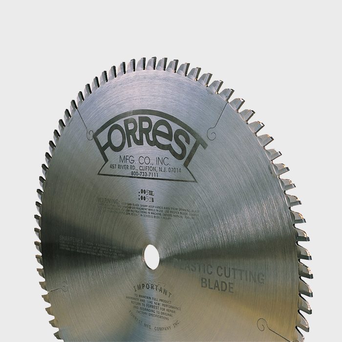 Plastic Miter Saw Blade Forrest Nm108011125 No Melt Blade