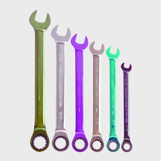 6 Piece Sae Color Combo Wrench Set Ecomm Via Harborfreight
