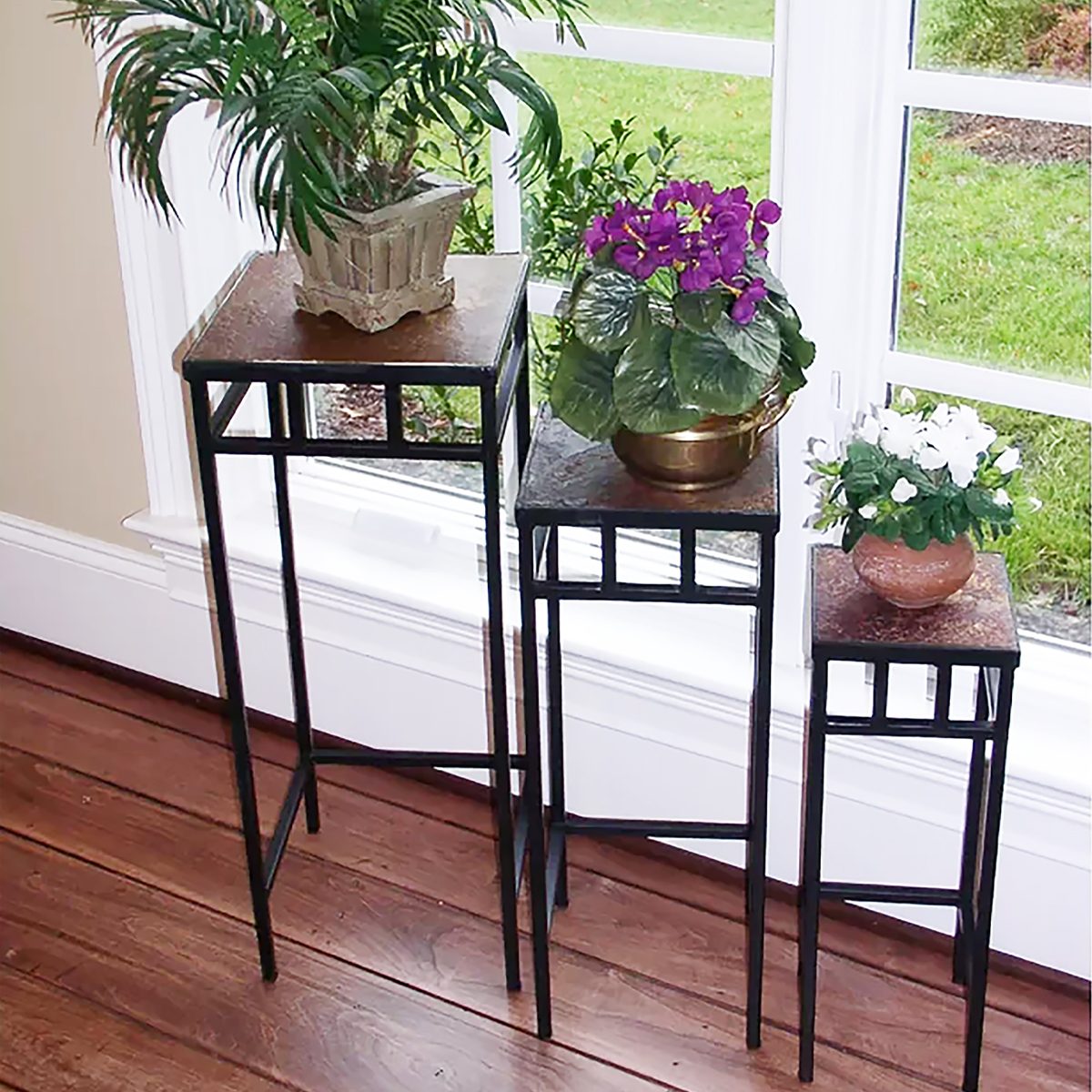 Bratton Ridge Square Nesting Stone Plant Stand