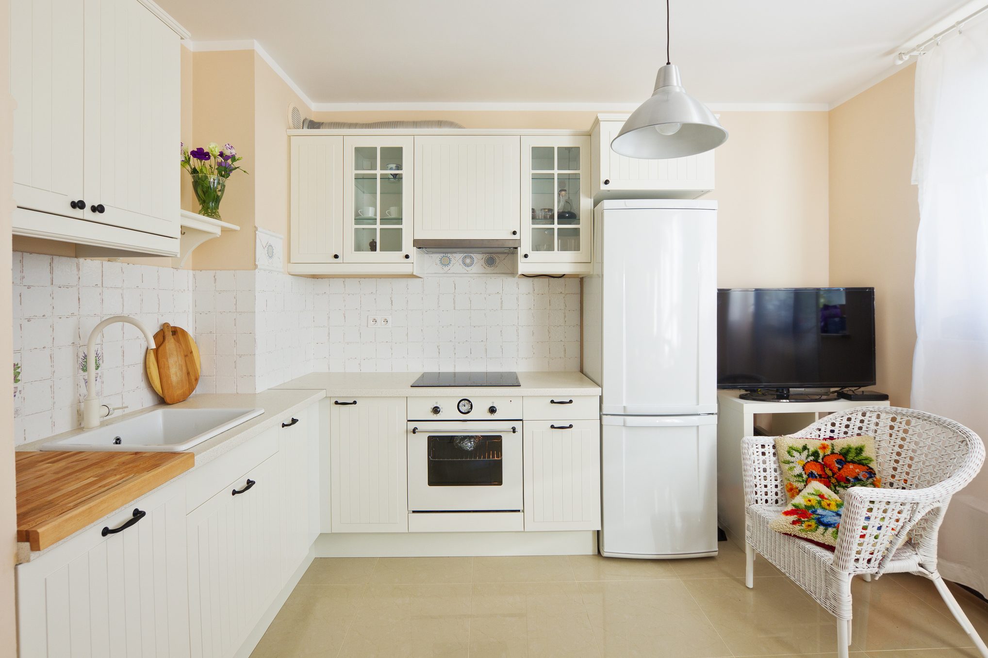 Beadboard kitchen cabinet style modern kitchen room