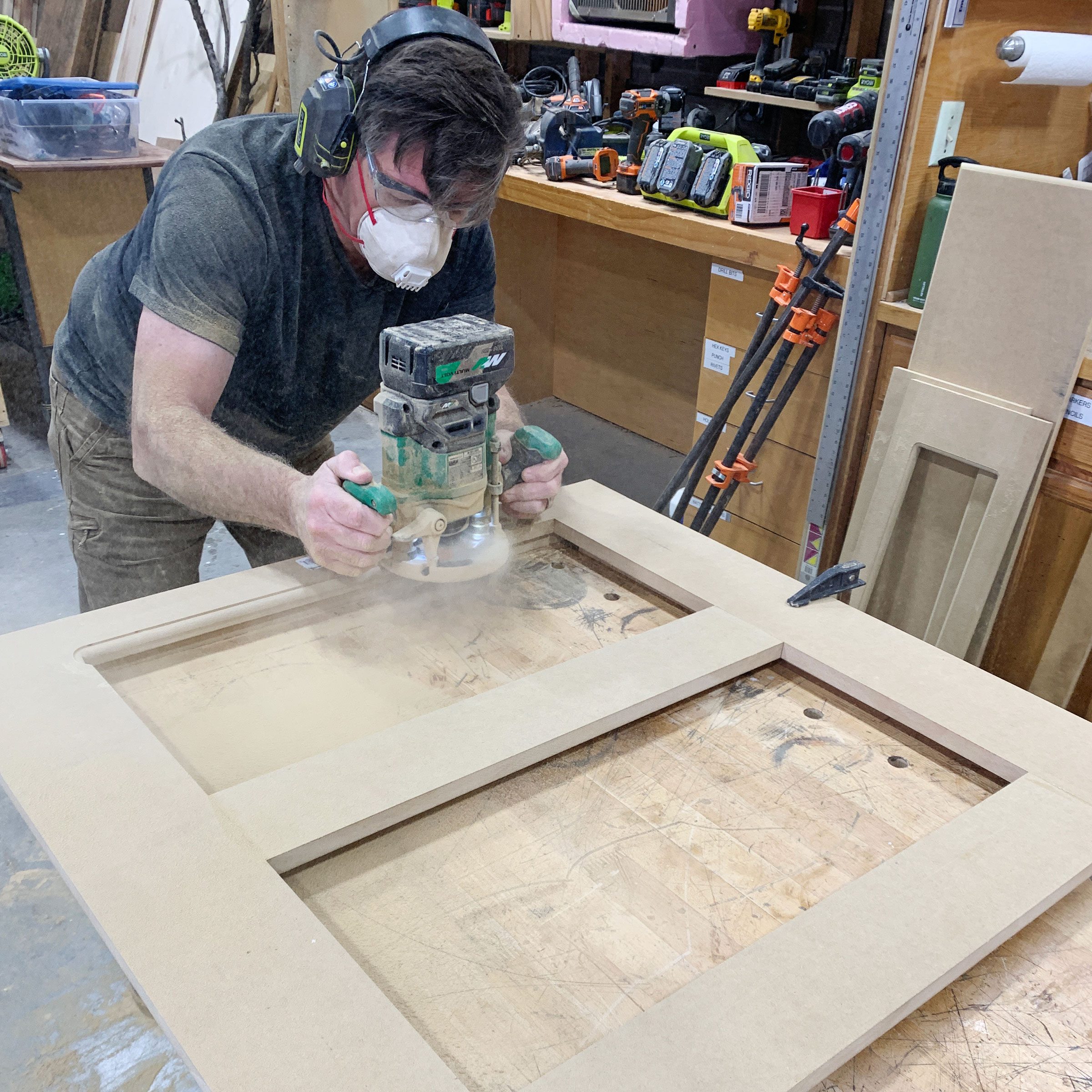 sanding radiator frame