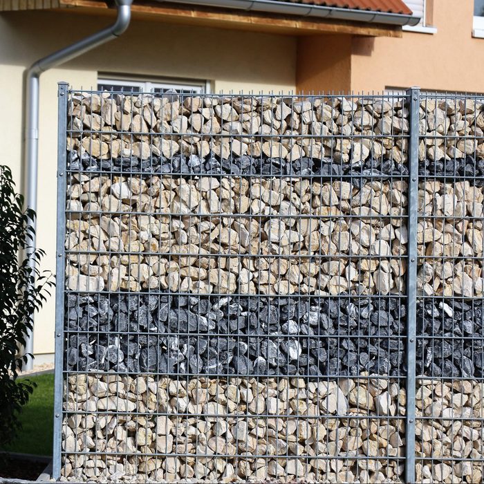 Gabion fence wall