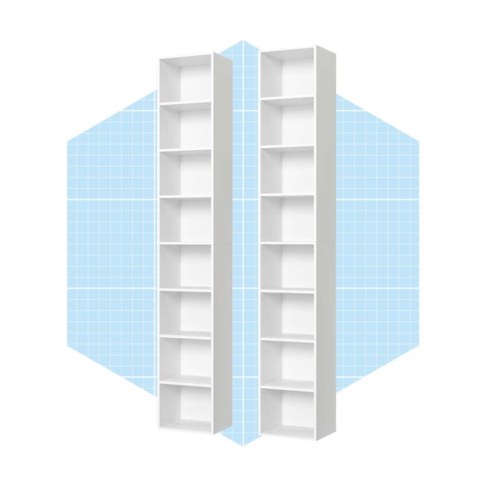 Gracyn 8 Tier Narrow Bookshelf From Wayfair