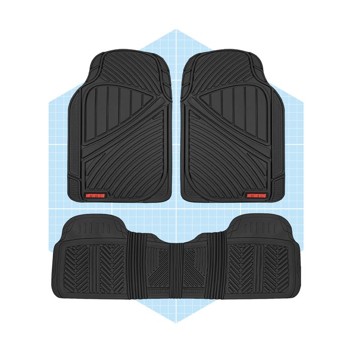 Motor Trend Flextough Performance All Weather Rubber Car Floor Mats