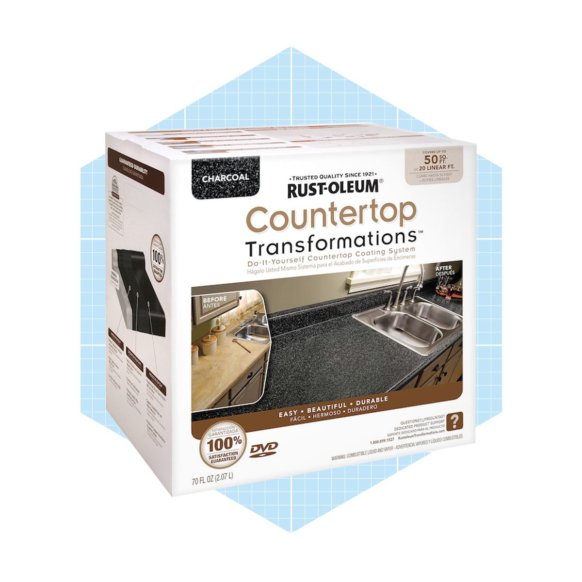 Rust Oleum Countertop Transformations Charcoal Semi Gloss Countertop Refinishing Kit Ecomm Lowes.com