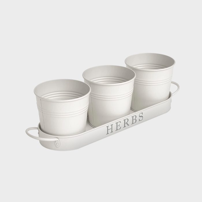 Barnyard Designs Farmhouse Herb Garden Planter Set With Tray Ecomm Amazon.com