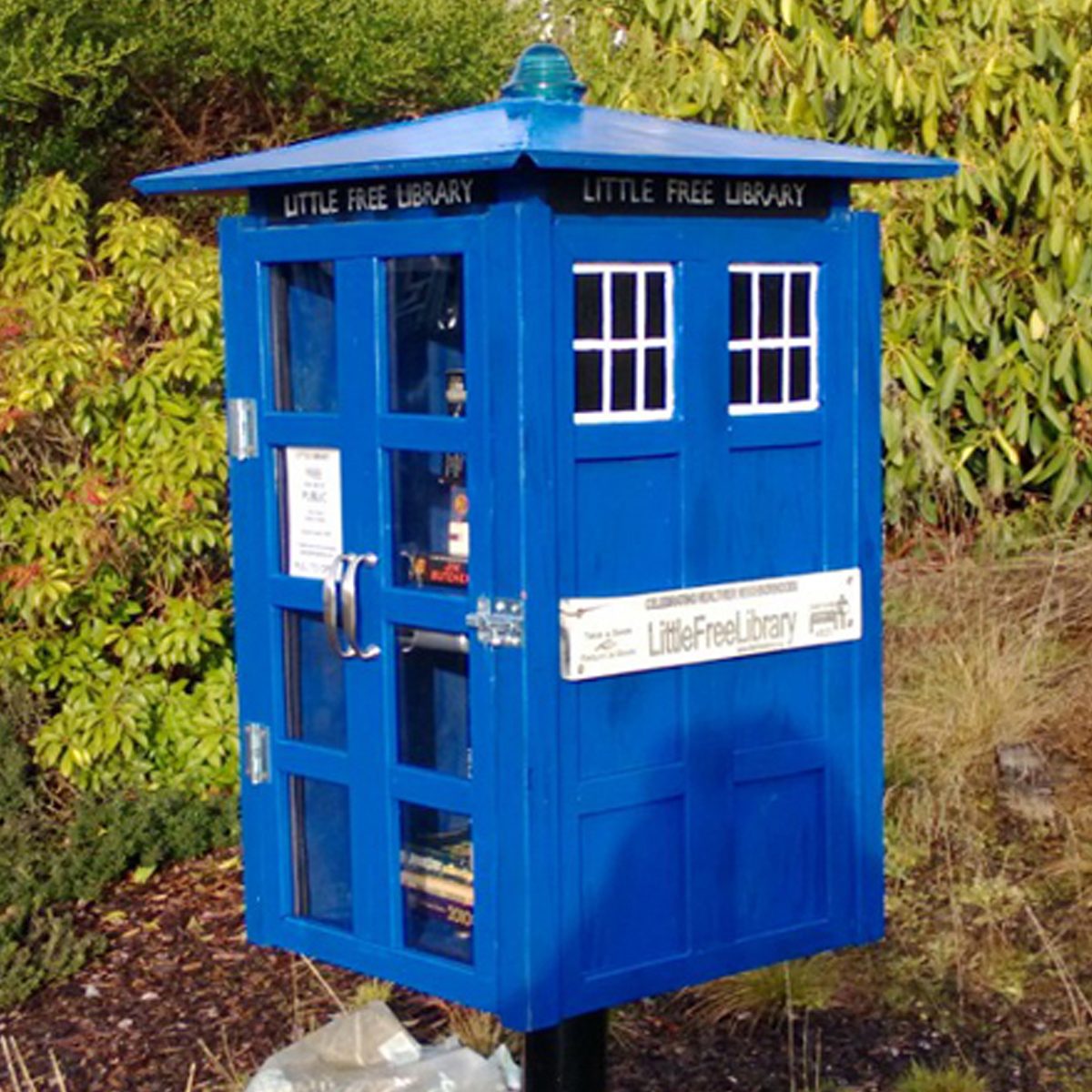 Tardis Little Free Library Via Jenniferbrozek.com