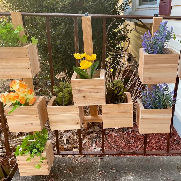 Tiered Cedar Railing Planter Box Ecomm Etsy.com