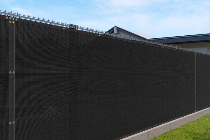 black Fabric Fence