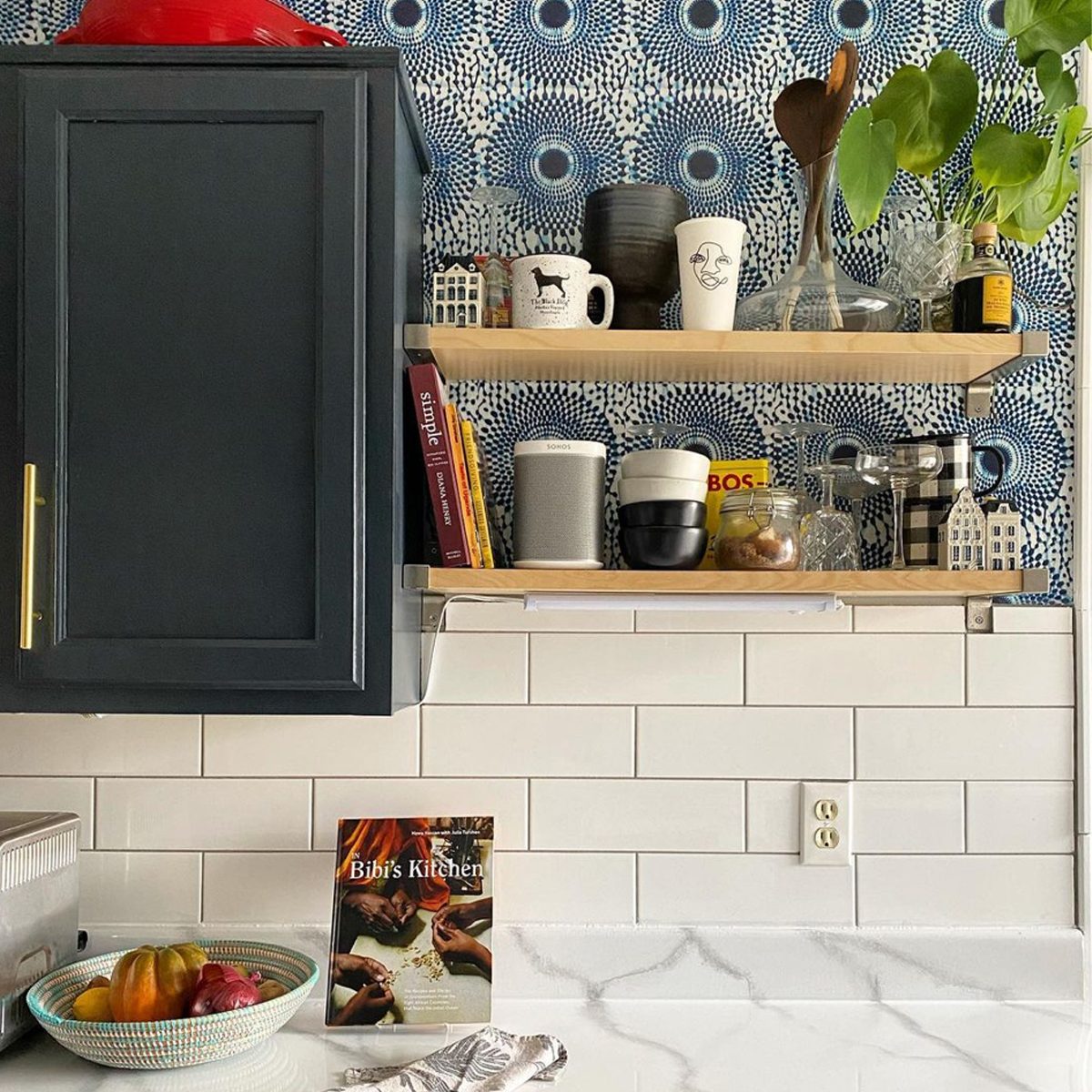 African Modern Kitchen Wallpaper Idea Courtesy @xnstudio Via Instagram