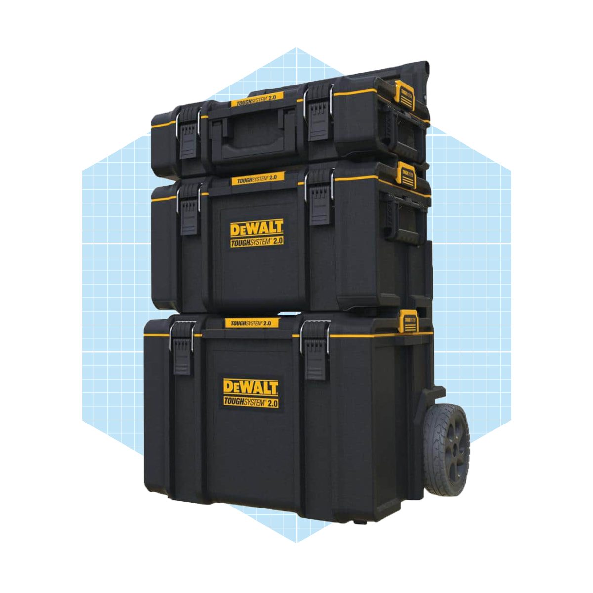 Dewalt Toughsystem 2.0 Small Tool Box With Bonus 22 In. Medium Tool Box And 24 In. Mobile Tool Box Ecomm Homedepot.com