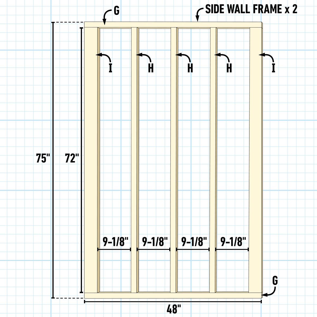 Infrared Sauna Side Wall Frame Fig 6