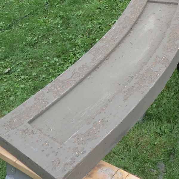 Stone Inlay Concrete Bench Fhm 18