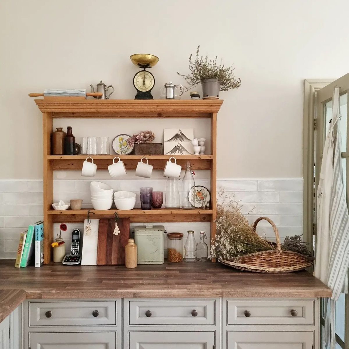 Antique Open Shelving Courtesy @alodgeinlincolnshire Via Instagram