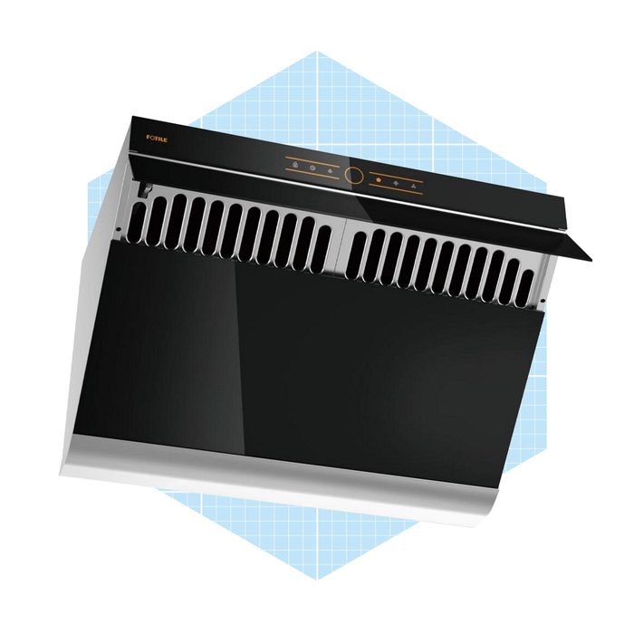 Fotile Slant Vent Series 30 850 Cfm Under Cabinet Or Wall Mount Range Hood With 2 Led Lights And Touchscreen In Silver Grey Tempered Glass