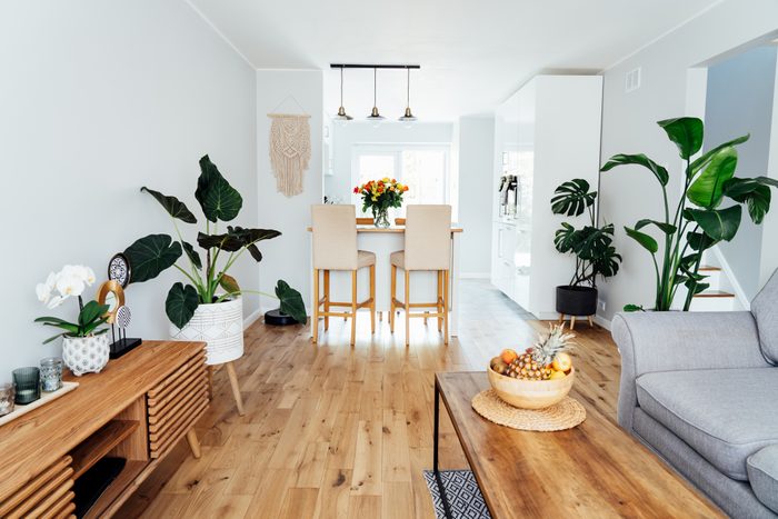 room with bamboo flooring