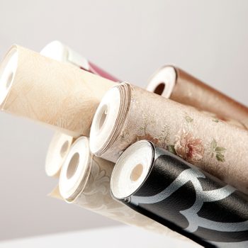 Rolls of wallpaper