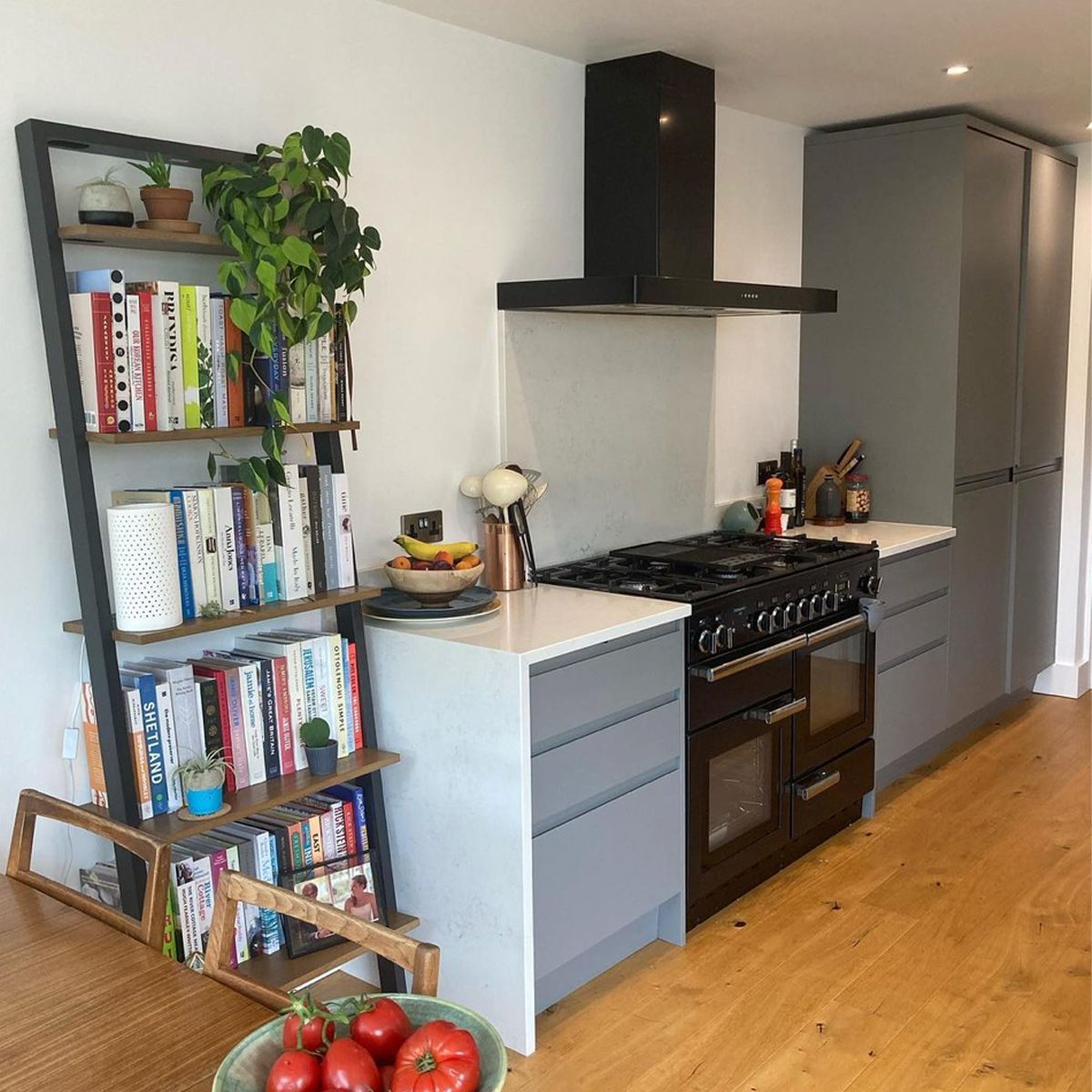 Leaning Ladder Open Shelving Courtesy @chez Hanny Via Instagram