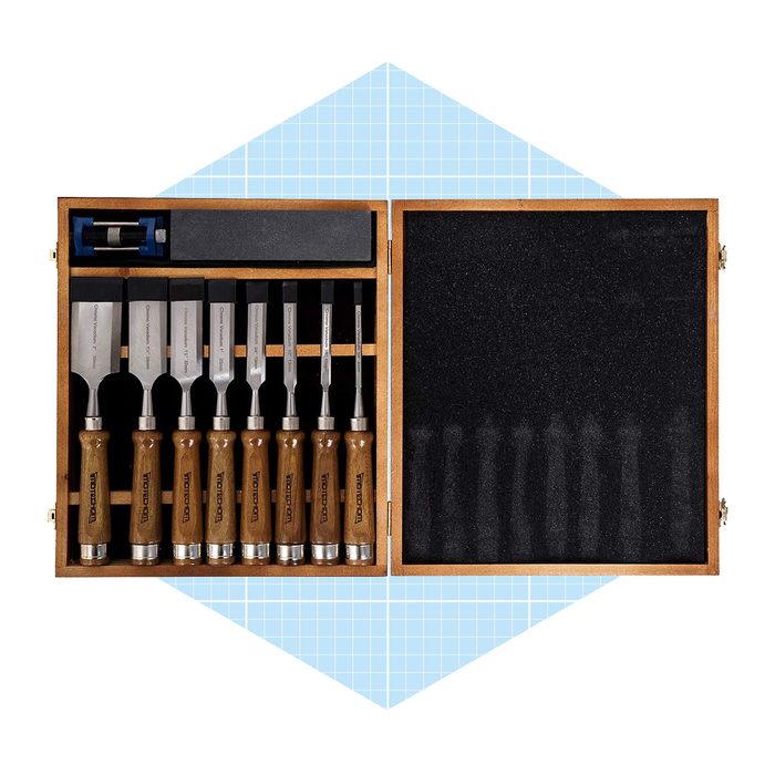 Imotechom 10 Pieces Woodworking Wood Chisel Set With Walnut Handle Ecomm Amazon.com