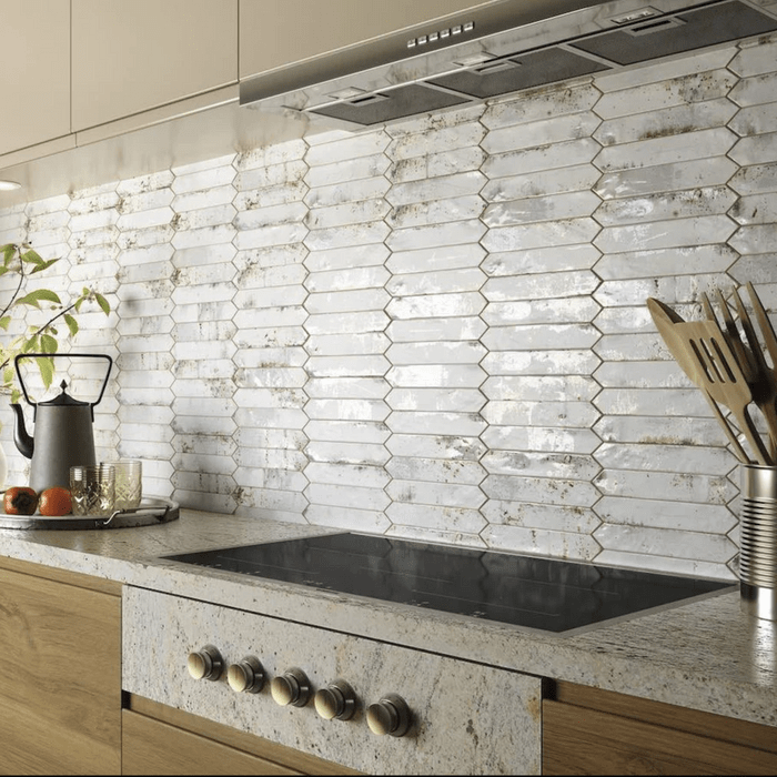 Distressed Tile Backsplash Mineraltiles