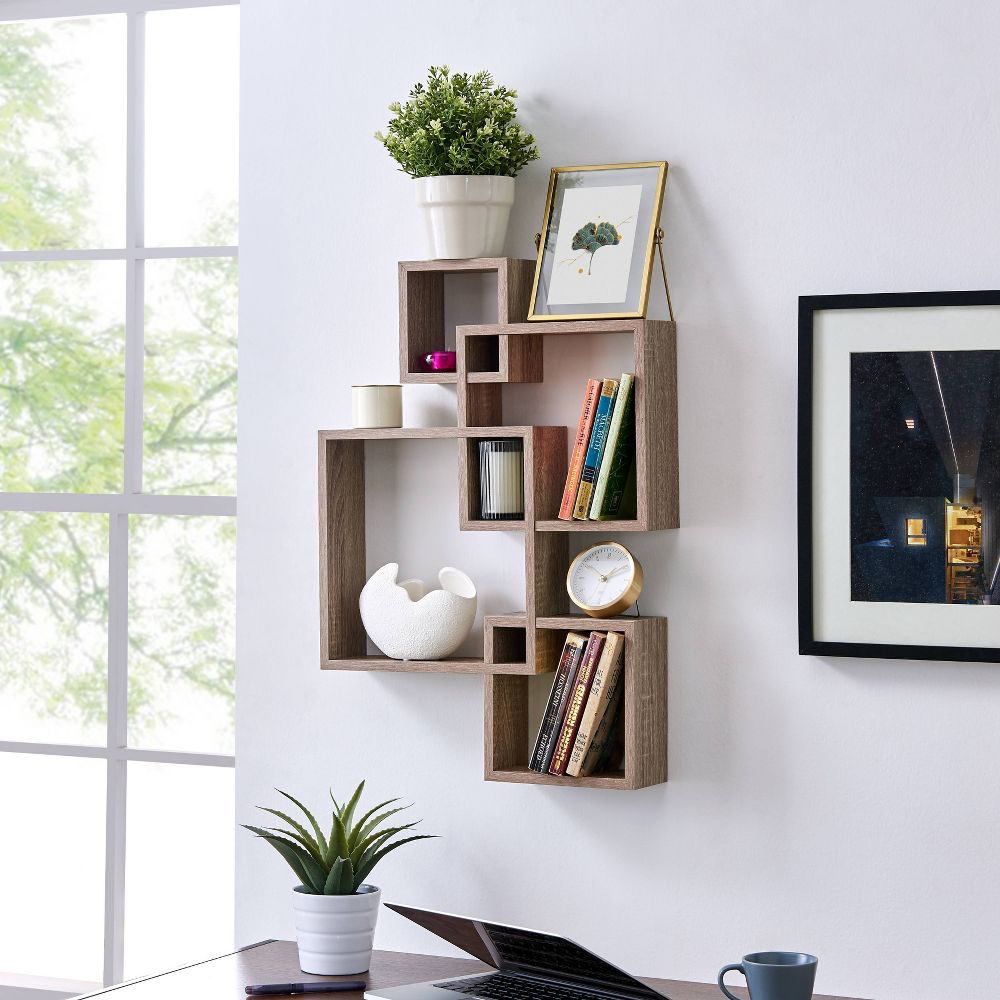 Floating Cube Shelf