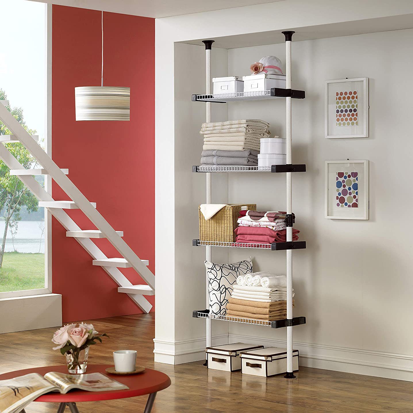 Tension Rod Shelf