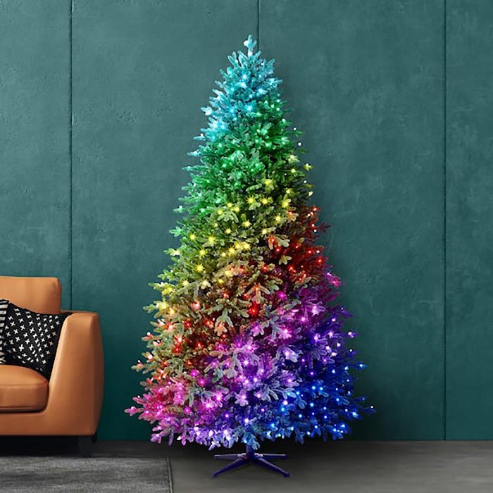 rainbow christmas tree