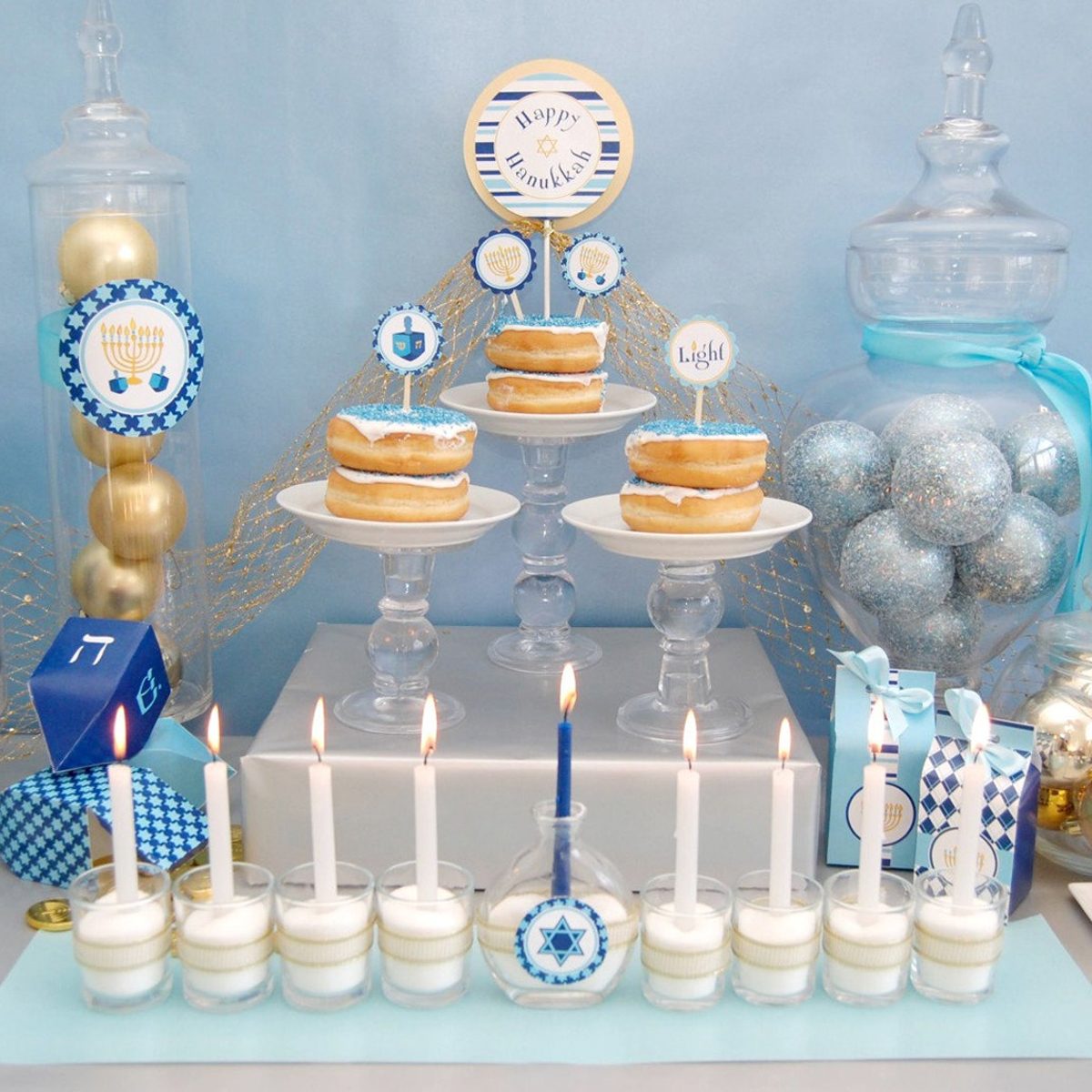 Hanukkah Collection Diy Printable Party Ecomm Etsy.com