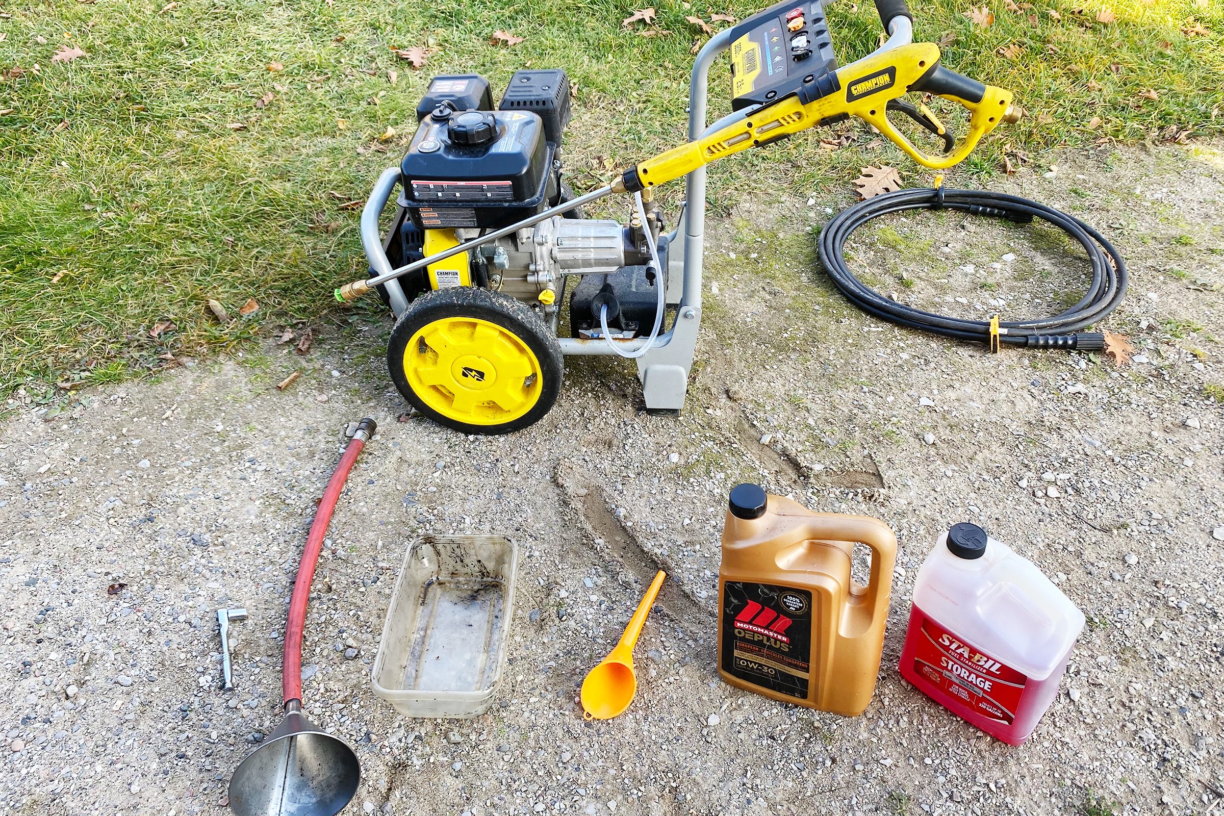 Winterize Pressure Washer