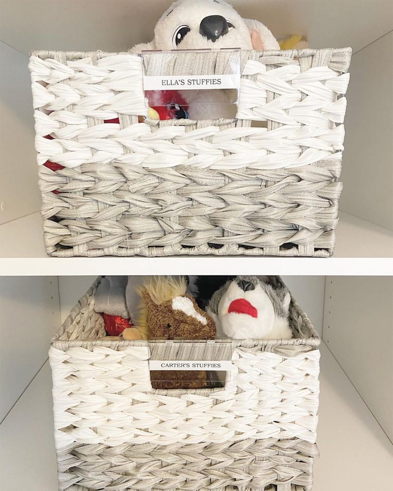 Labeled Baskets Courtesy @homorganizing Via Instagram