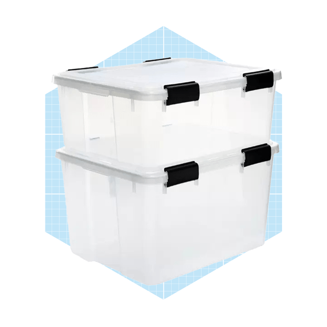 Clear Weathertight Totes Ecomm Via Containerstore.com