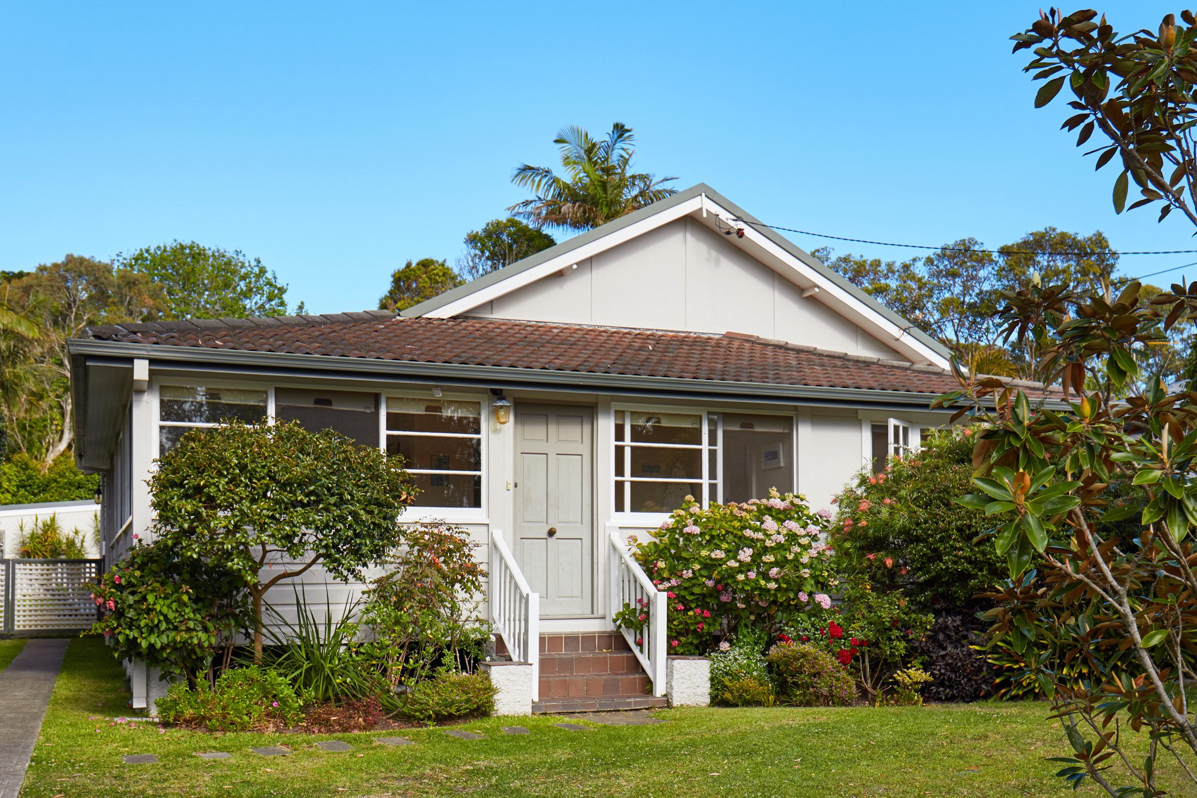 Dutch gable roof on a residential home