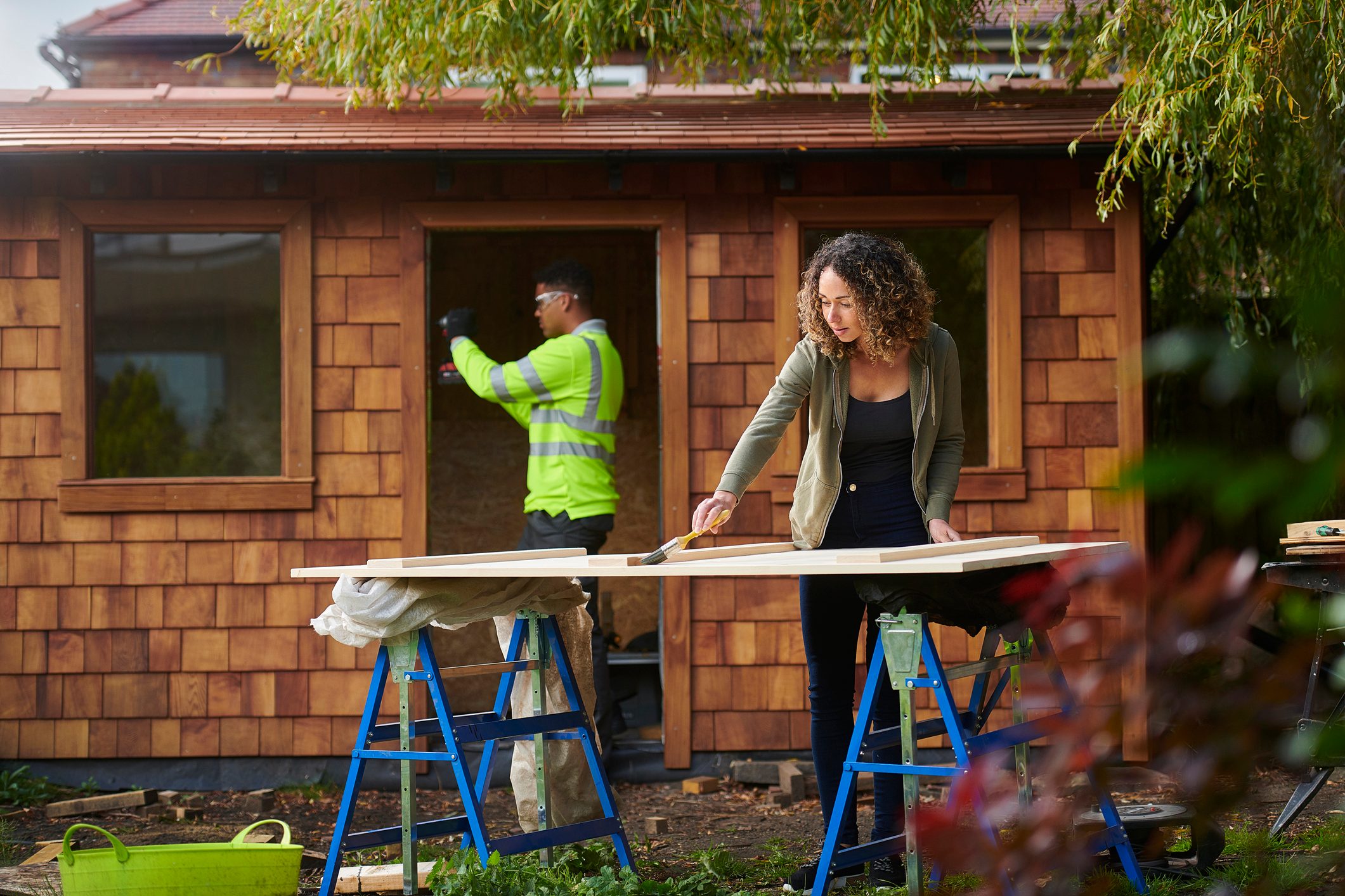 building the garden cabin