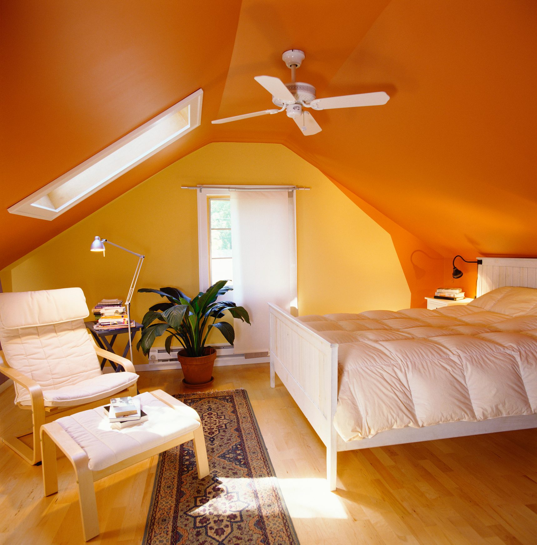Paint Brightening Attic Bedroom
