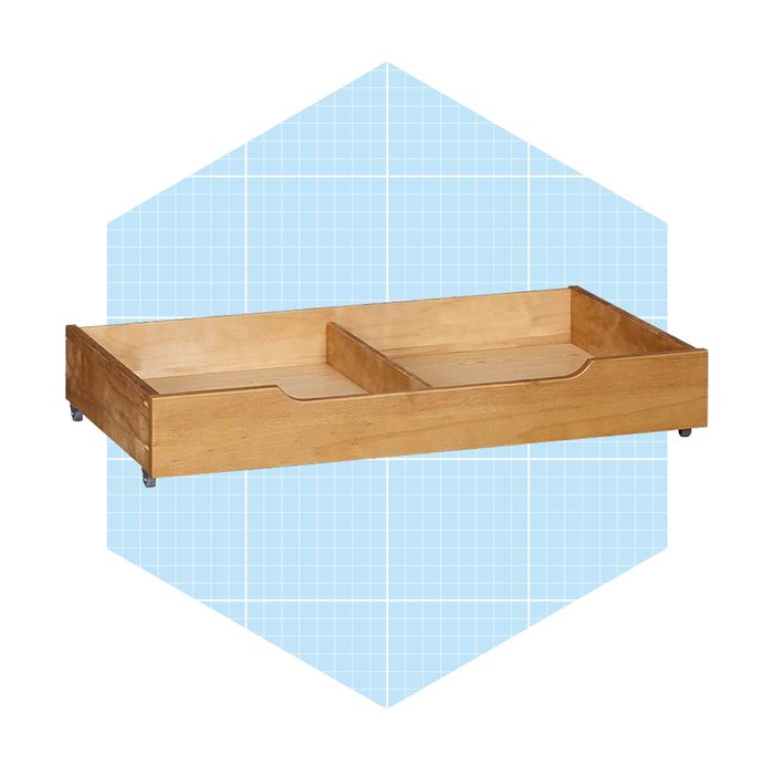 Musehomeinc Solid Wood Under Bed Storage Drawer With 4 Wheels For Bedroom Ecomm Amazon.com