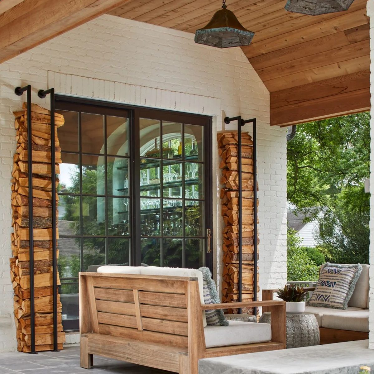 Modern Metal Diy Firewood Storage Rack Courtesy @michaelrobertconstruction Via Instagram