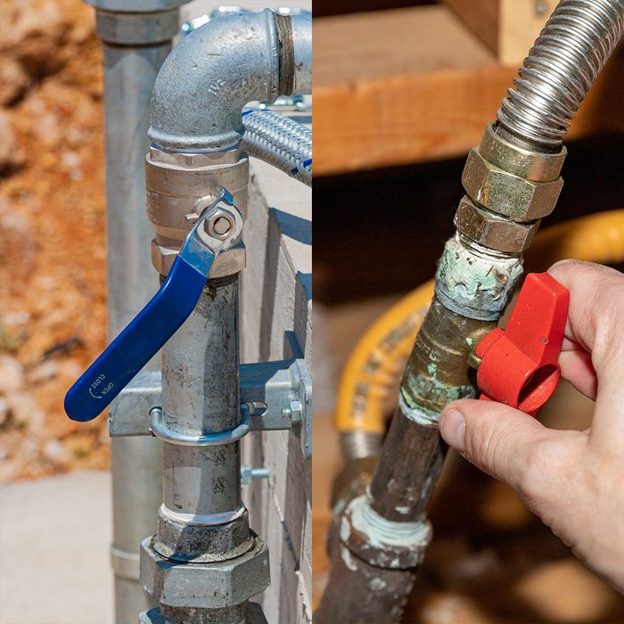 Shut Off valves for Water And Gas lines to prepare For An Earthquake