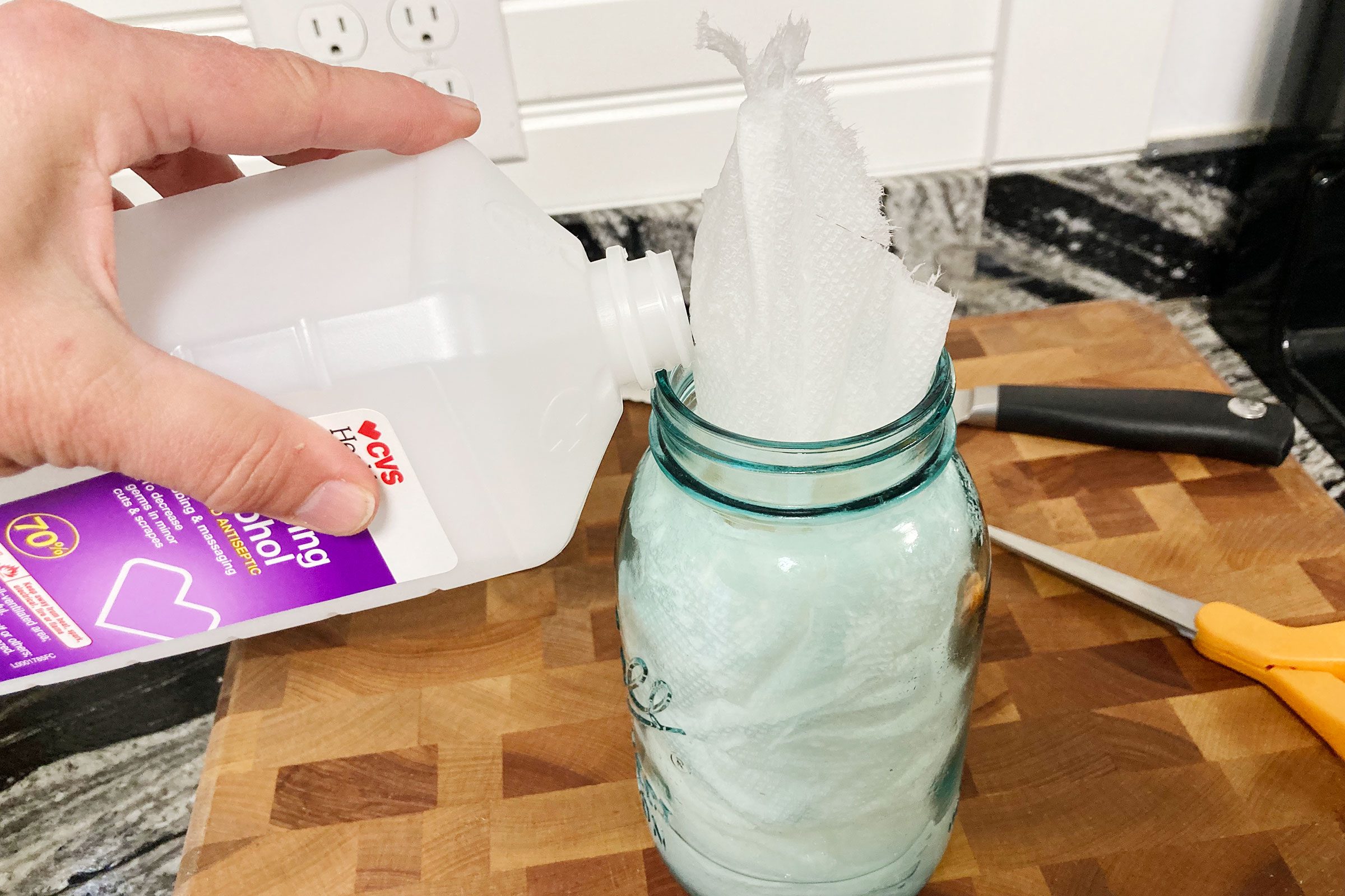 Step 5 Pour In Alcohol