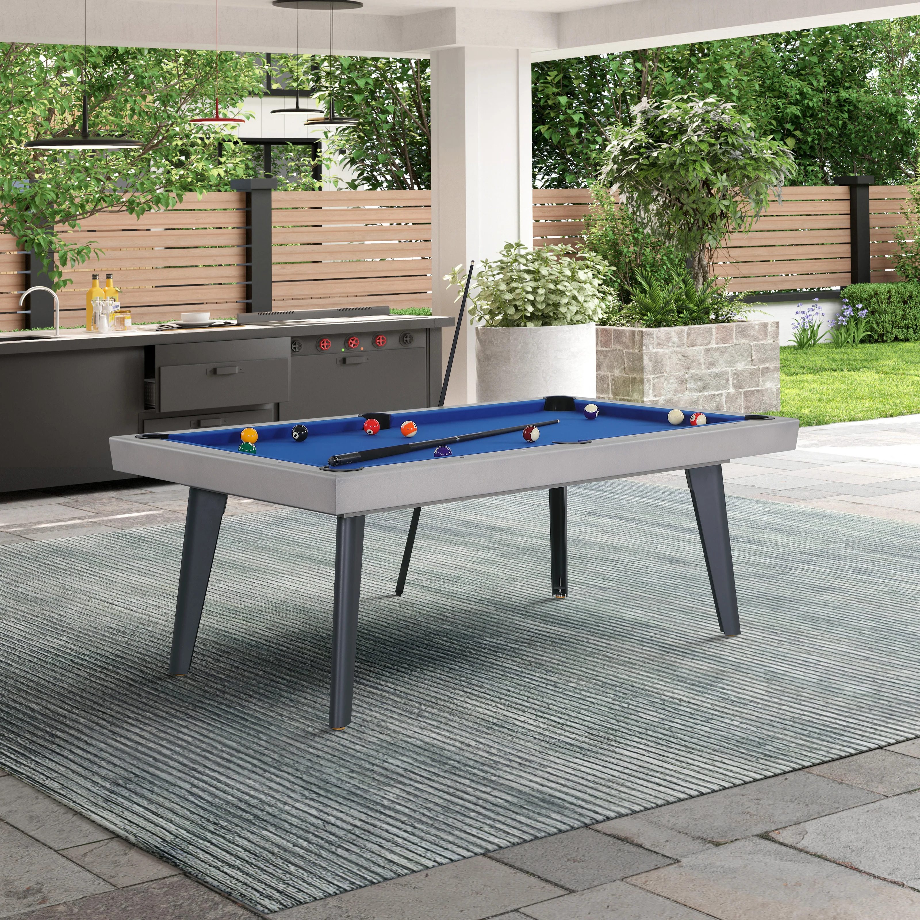 Santorini 7 Slate Pool Table Ecomm Via Wayfair.com