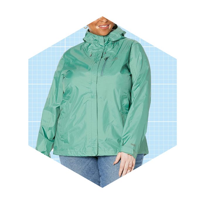 L.L.Bean Plus Size Trail Model Rain Jacket, Clover