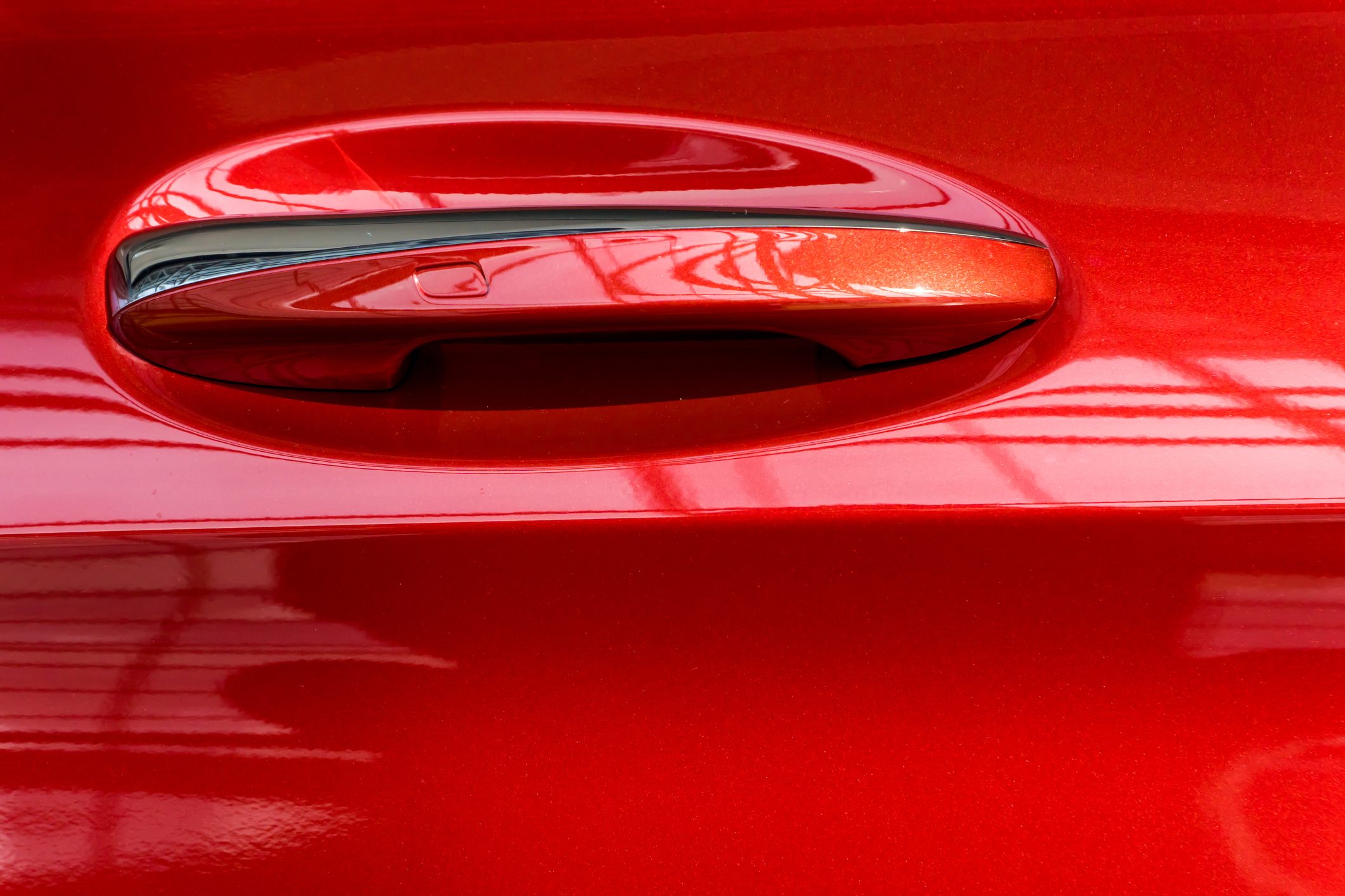 Close-Up Of Car Door Handle