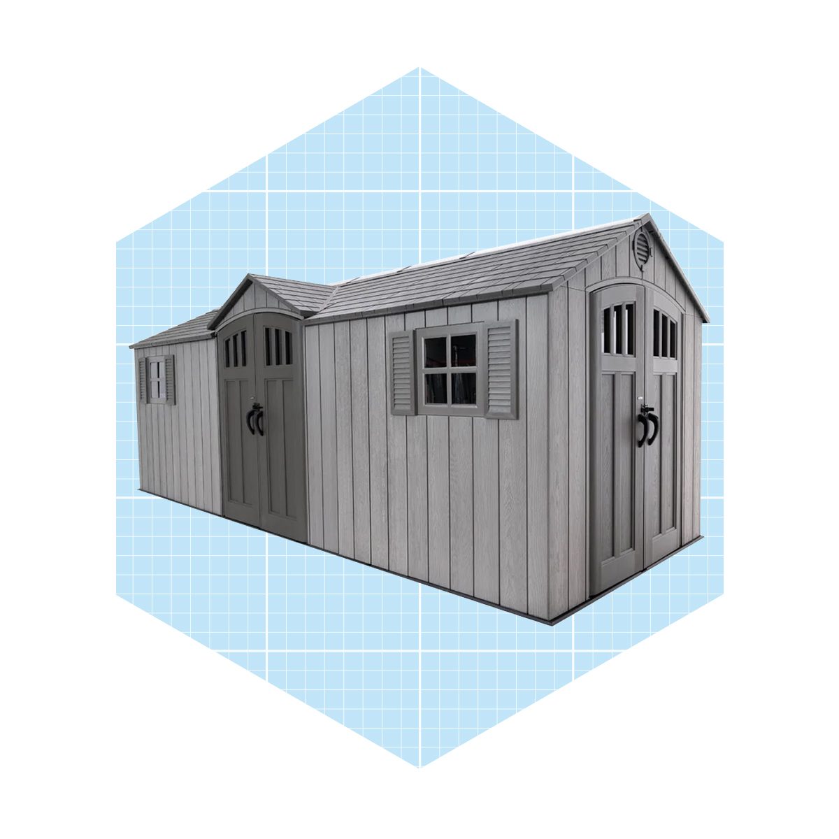 20 Ft. W X 8 Ft. D Plastic Storage Shed Ecomm Wayfair.com