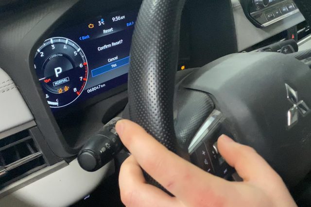 reseting oil change light