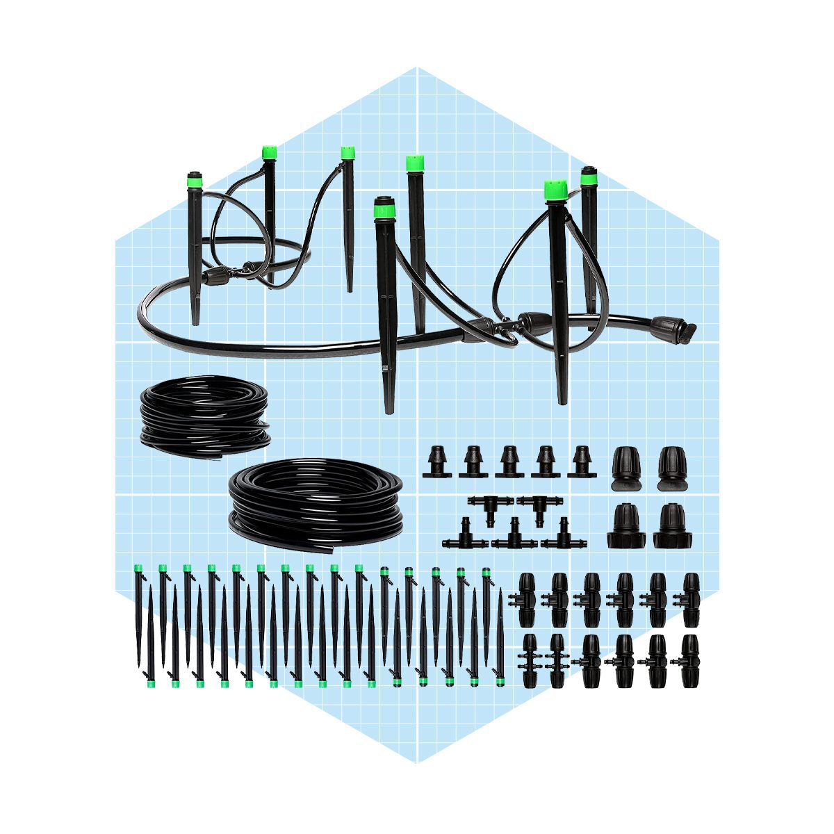 Carpathen Drip Irrigation Kit Adjustable Premium Garden Watering System Ecomm Amazon.com
