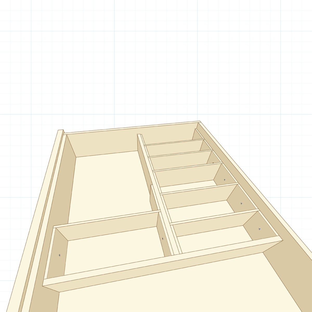 Custom Tray 3 Fhm Silverware Drawer Organizer 04